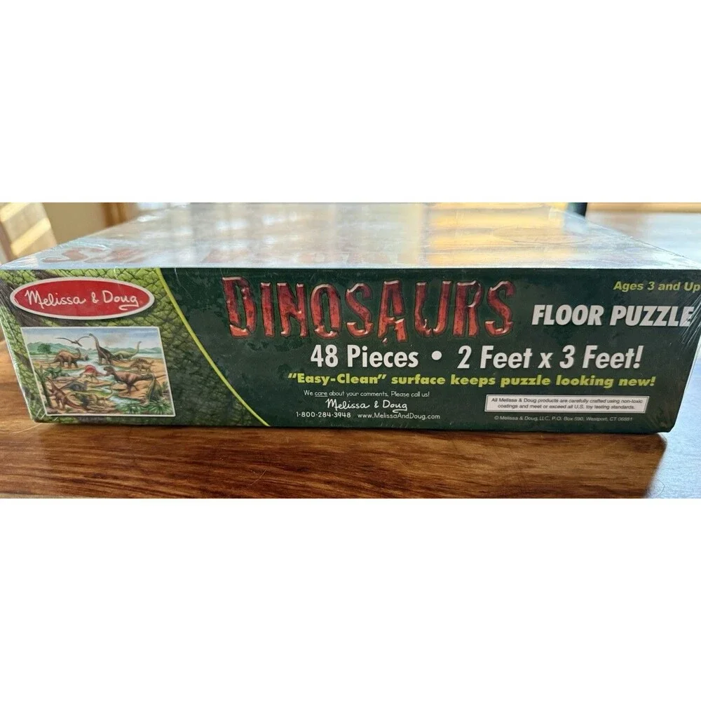 NEW Melissa & Doug DINOSAURS Floor Puzzle 48pc. 36”‎ X 24” AGES 3+ NEW